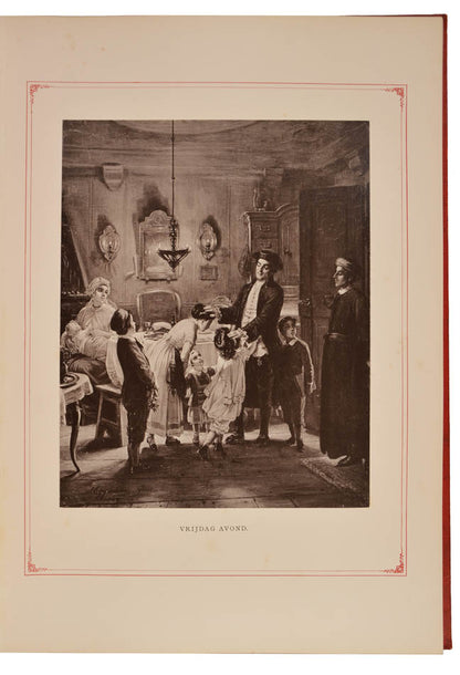 Magnificantly illustrated work with reproductions of Oppenheim's paintings<br />depicting a romanticised view of 18th-century German-Jewish life and customs.