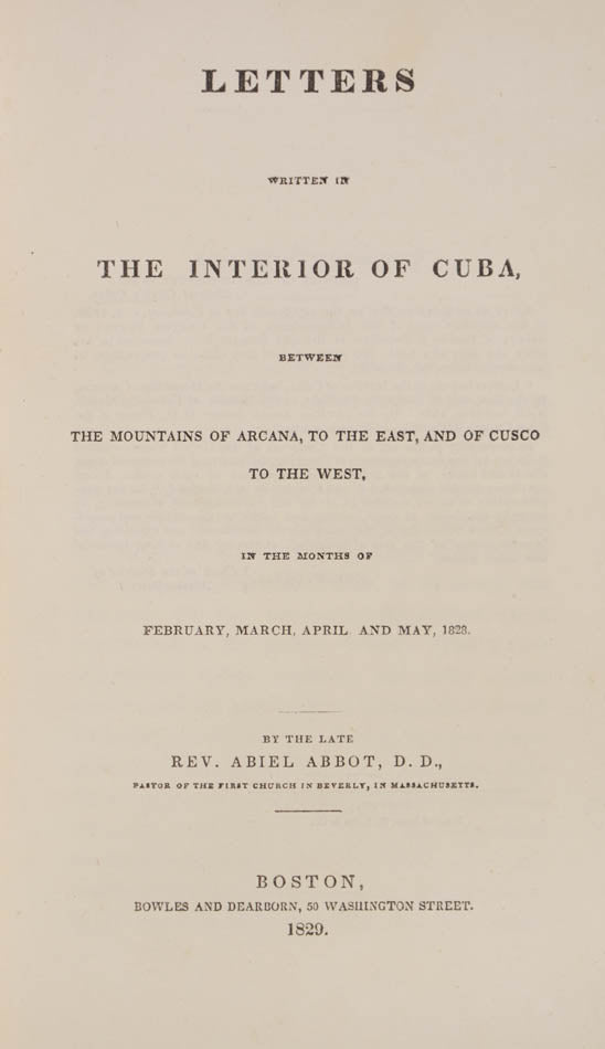 A clergyman who travelled to Cuba to recover his health, and died of yellow fever on his way back.