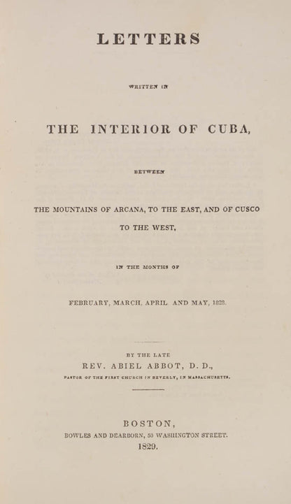 A clergyman who travelled to Cuba to recover his health, and died of yellow fever on his way back.