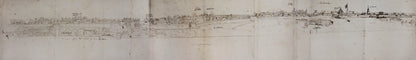 One of the earliest accurate views of Chennai (Madras) and possibly the first from the mainland, c.1746, by a French naval officer.
