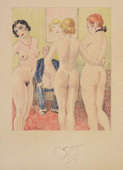 limited edition with a copper plate and a collection of original drawings from two other artists 