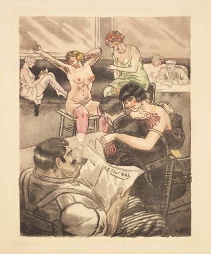 limited edition with a copper plate and a collection of original drawings from two other artists
