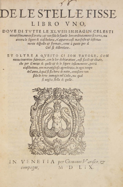 An early edition of the first printed celestial atlas.  Notable for the depiction of the Corona Australe or Southern Cross.