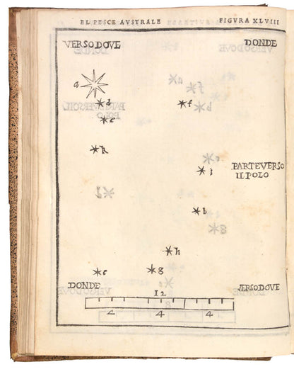 An early edition of the first printed celestial atlas.  Notable for the depiction of the Corona Australe or Southern Cross.