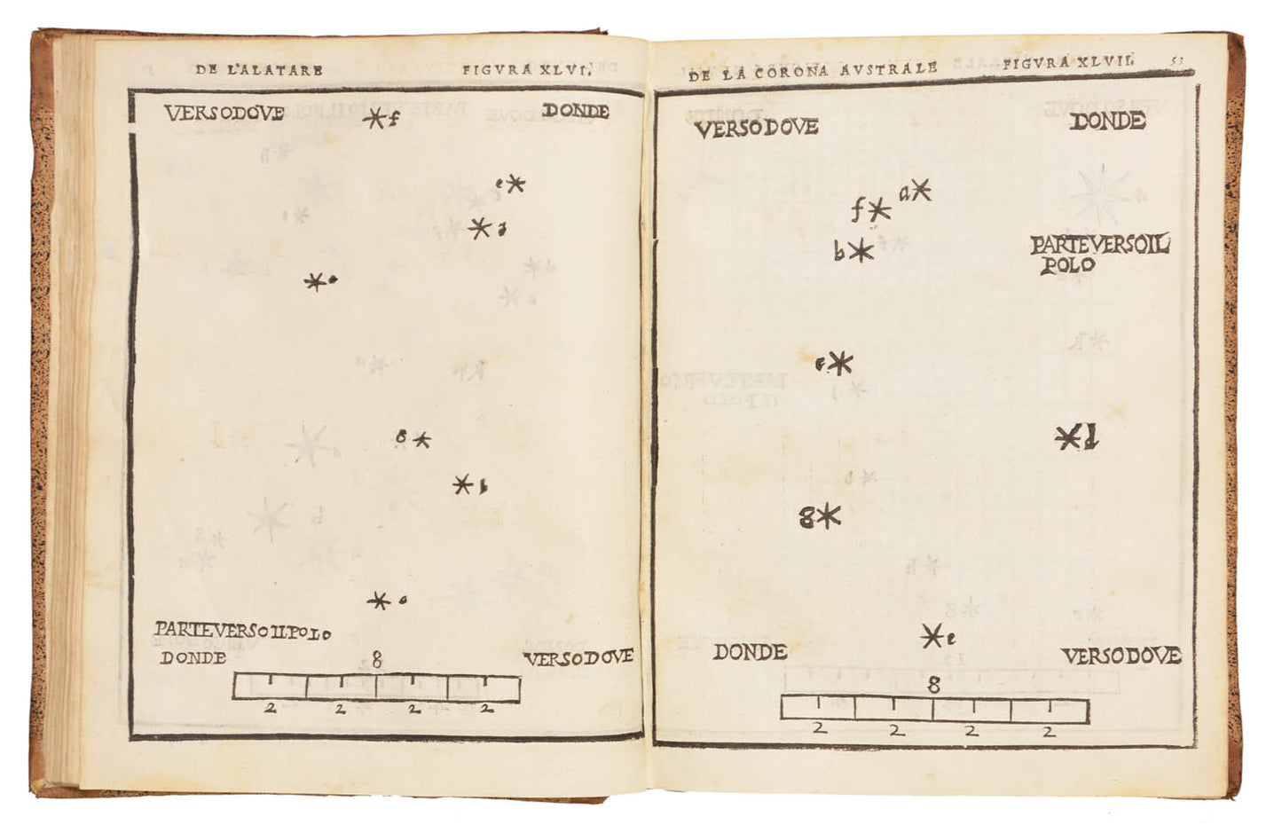 An early edition of the first printed celestial atlas.  Notable for the depiction of the Corona Australe or Southern Cross.