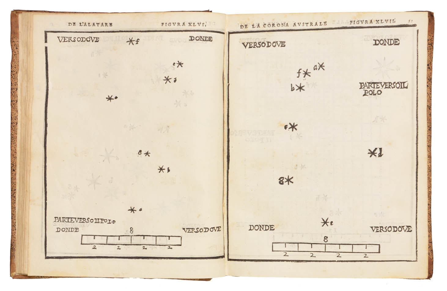 An early edition of the first printed celestial atlas.  Notable for the depiction of the Corona Australe or Southern Cross.