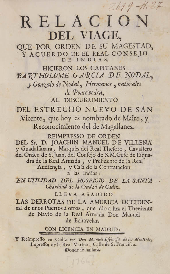 Second edition but the first to include the Derrotas, the instructions for navigation within the Americas.  One of the rarest books of its class.
