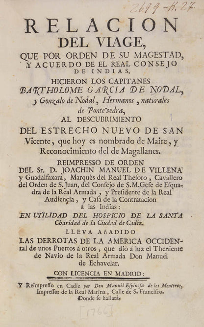 Second edition but the first to include the Derrotas, the instructions for navigation within the Americas.  One of the rarest books of its class.