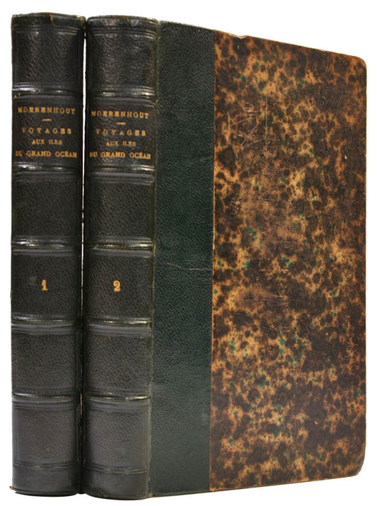 First edition of this scarce and important work on Tahiti.  Morenhout was sometime US Consul in the Pacific Islands and French consul in Tahiti.