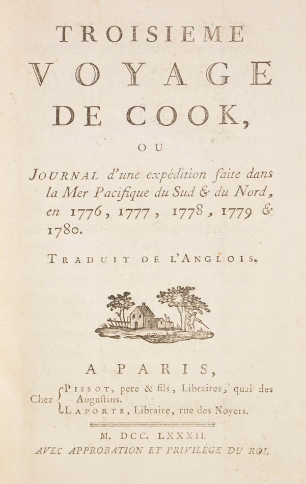 The first French edition of Rickman's acccount of Cook's third and last voyage, which preceded the official account.
