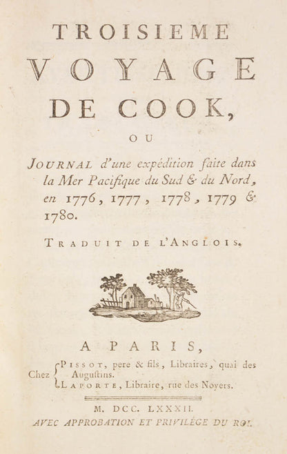 The first French edition of Rickman's acccount of Cook's third and last voyage, which preceded the official account.