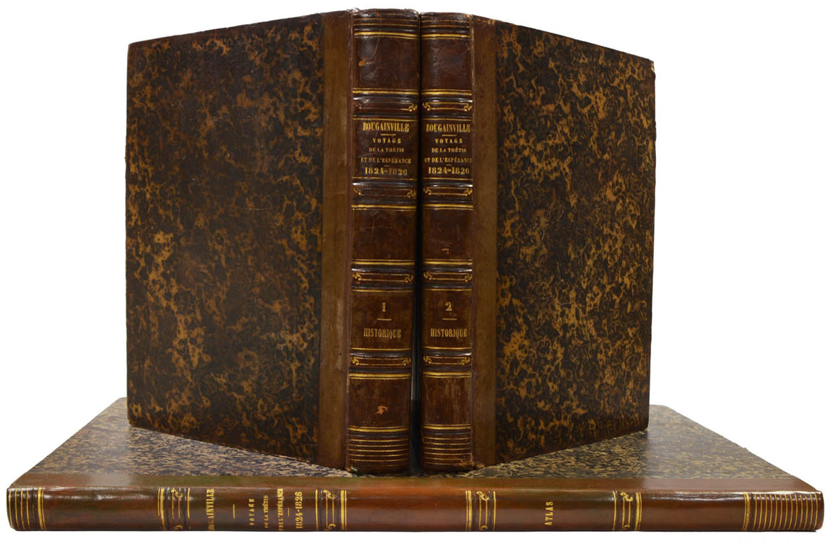 First edition of the official record of Hyacinthe de Bougainville's voyage round the world, with superb illustrations.
