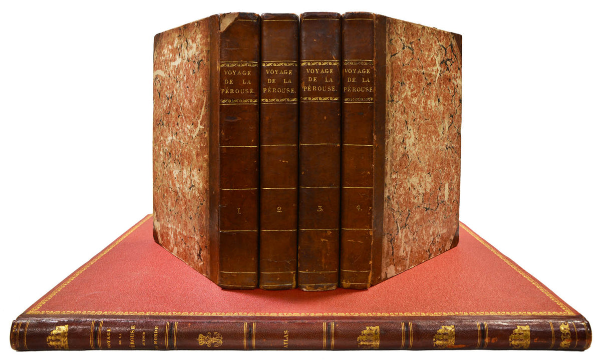 The first editin of one of the most important scientific explorations to the Pacific and Northwest Coast of America.  From a princely library.