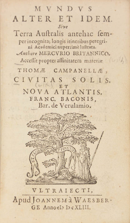 Hall's work is the earliest utopia set in Terra Australis and provided Swift for many ideas for 'Gullivery's Travels'.