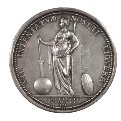 The rare silver issue of the Royal Society's Cook Medal.  One of only 322.
