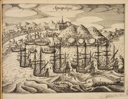 A book of primary importance.  The first Latin edition of the first circumnavigation to have the official support of the Dutch government.