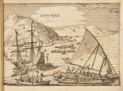 A book of primary importance.  The first Latin edition of the first circumnavigation to have the official support of the Dutch government.