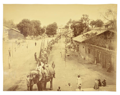 A pair of photographs showin the nuptial celbrations of Kumar Shri Pravinsinhji of Bansda and the Kunvari of Kumar Shri Madarsinhji, heir apparent of Savla