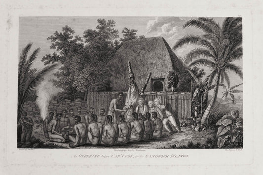 A fine engraving after a drawing by Webber which comes from the official account of Cook's third voyage, published in 1784.