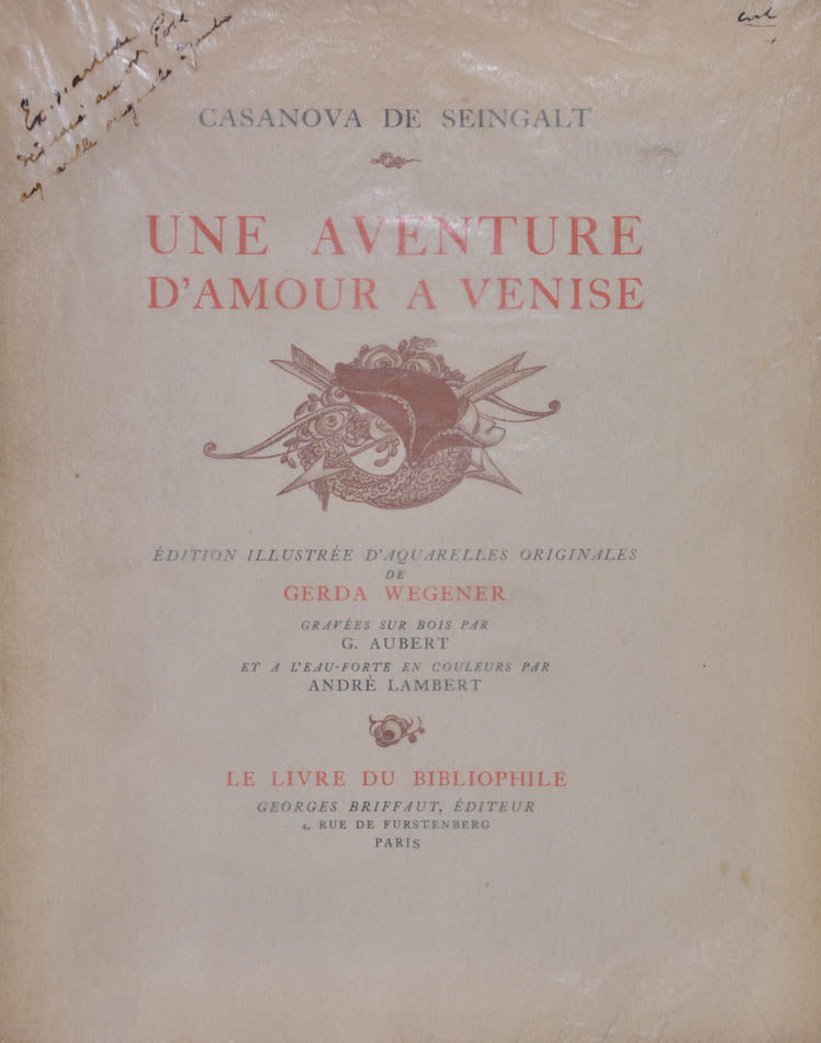 Limited edition signed by Gerda Wegener