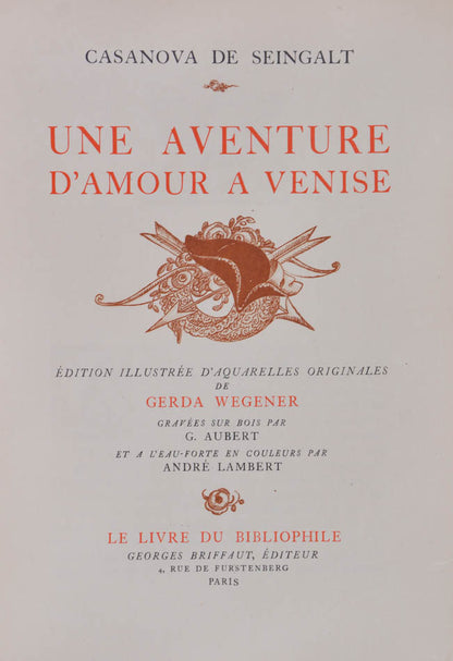 Limited edition signed by Gerda Wegener