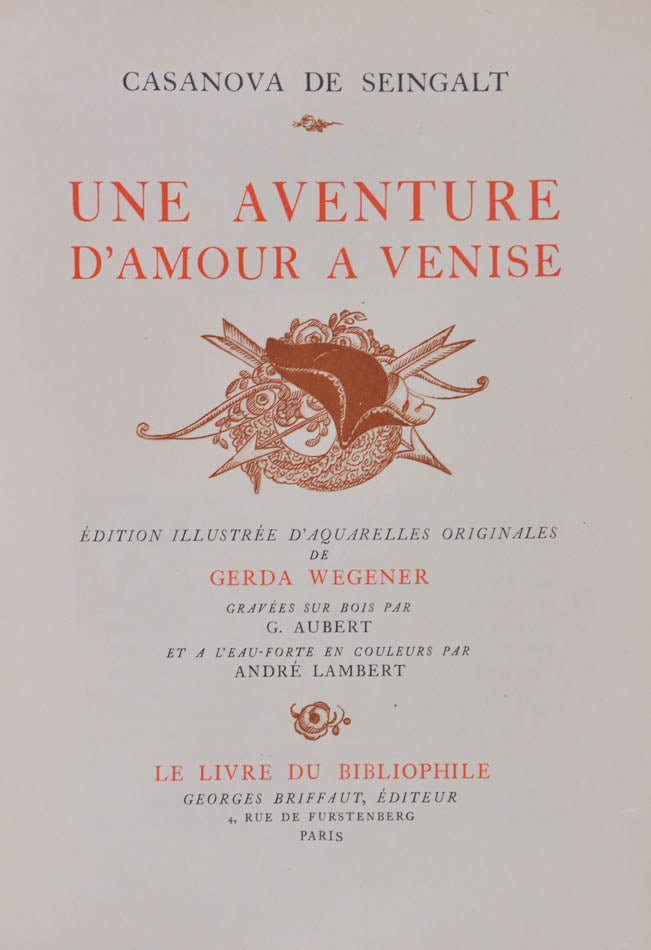 Limited edition signed by Gerda Wegener