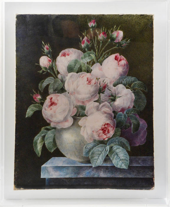 A pair of Still Lifes of Roses in Vases