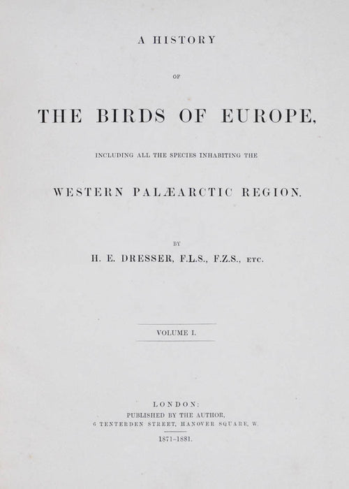 A history of the birds of Europe.