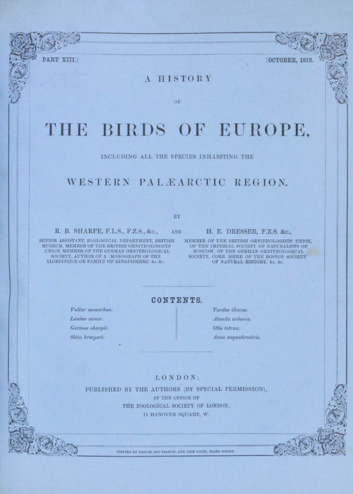 A history of the birds of Europe.