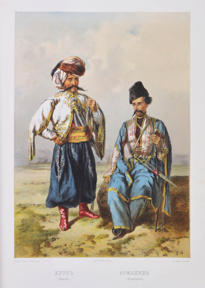 First edition of this striking work: 'L'ouvrage est tres rare et c'est l'un des plus beaux sur les differents costumes des peuplades de la Russie'. 