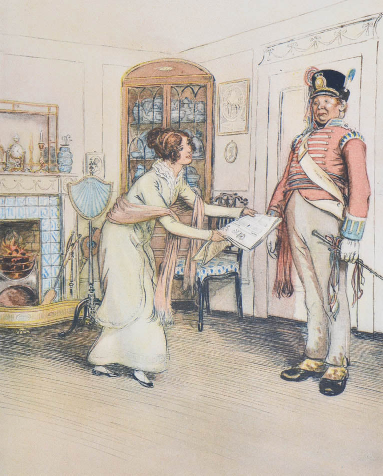 Hugh Thomson (1860-1920) renowned illustrator, in pen and ink, of classic titles