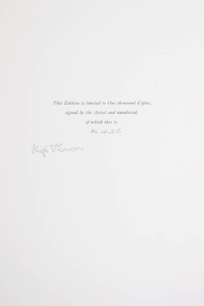 Hugh Thomson (1860-1920) renowned illustrator, in pen and ink, of classic titles