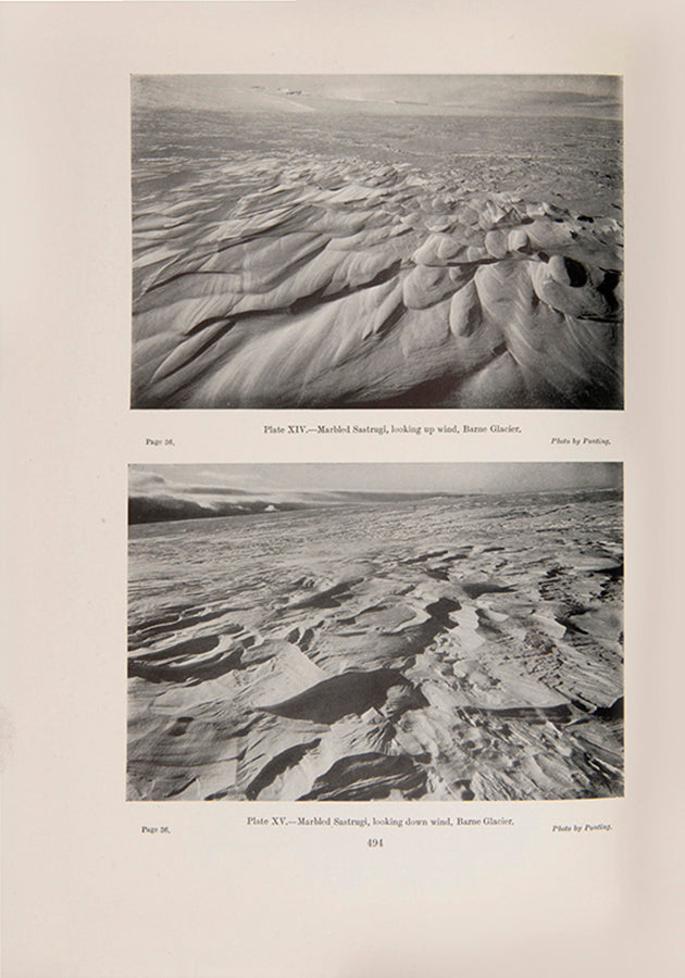 Glaciology is the best illustrated of all the Terra Nova publications, and includes numerous photographs by Herbert Ponting. 
