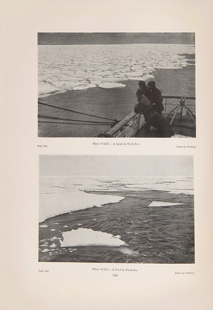 Glaciology is the best illustrated of all the Terra Nova publications, and includes numerous photographs by Herbert Ponting. 