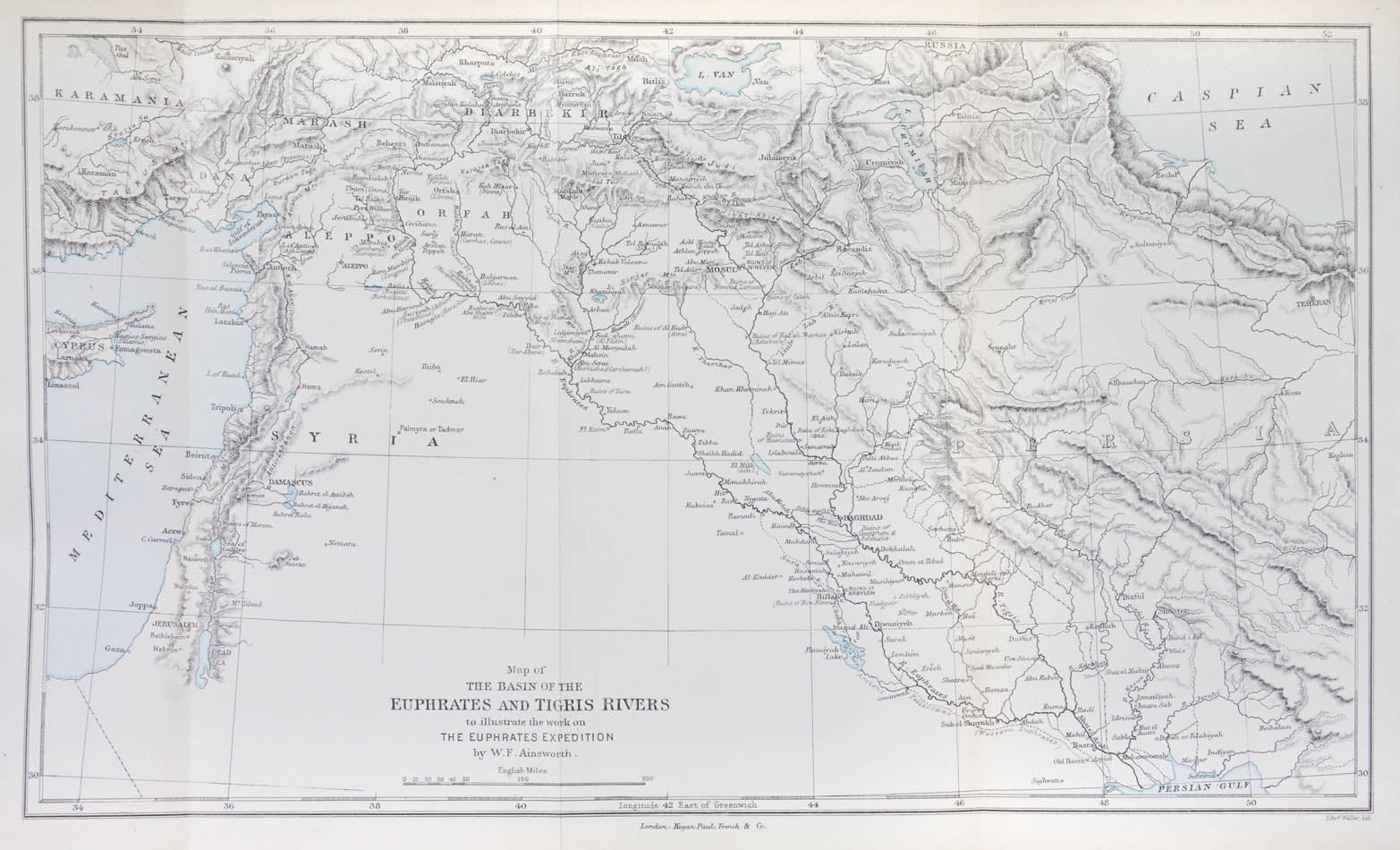 Ainsworth was attached to the Euphrates River section of the expedition An excellent supplement to Chesney's account of the same expedition.