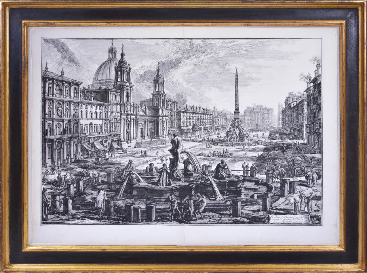 A Group of Four Views of Rome: