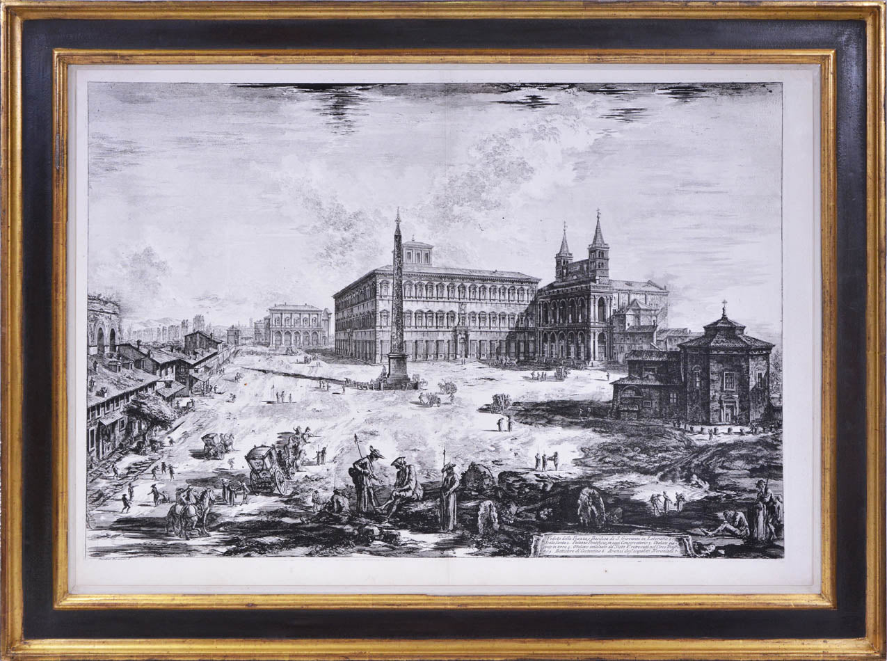Dogana di Terra a Piazza di Pietra, Fontana di Trevi, Piazza Navona, S. Giovanni in Laterano, Basilica Vaticana, Piazza di Monte Cavallo