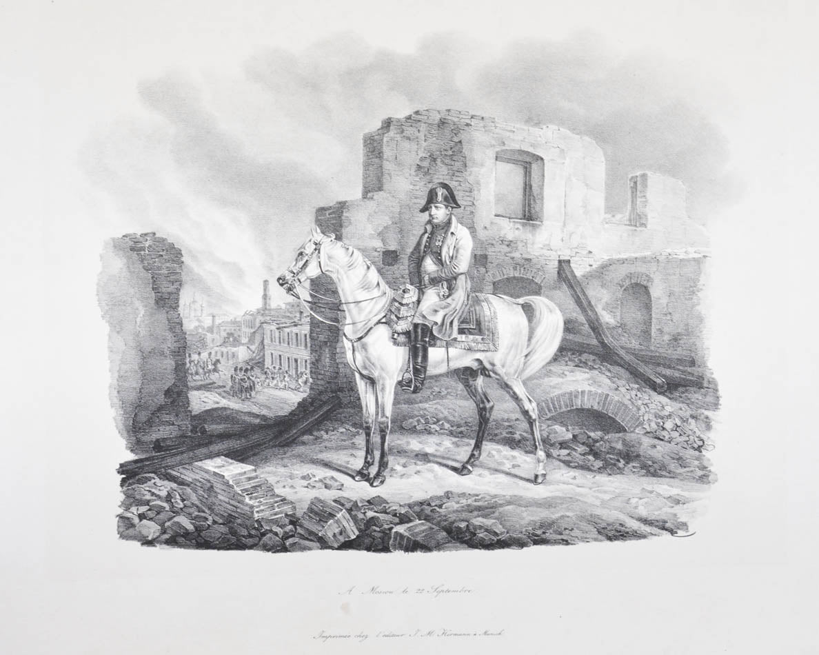 Of the utmost rarity. Albrecht Adam (1786-1862) was the official artist of Napoleon's Grand Armée on its Moscow campaign of 1812. 