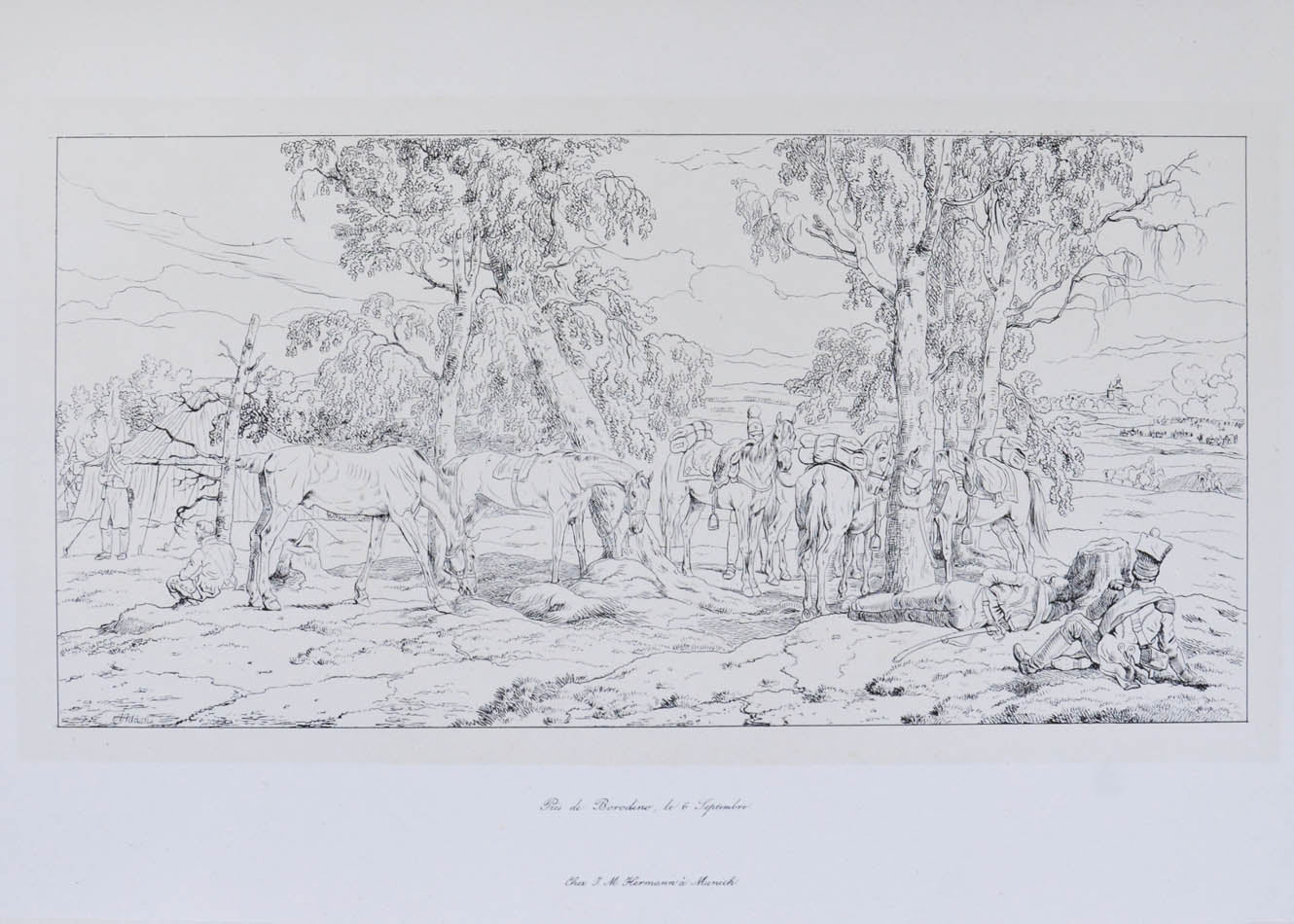 Of the utmost rarity. Albrecht Adam (1786-1862) was the official artist of Napoleon's Grand Armée on its Moscow campaign of 1812. 