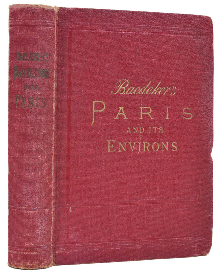 Scarce edition of Baedeker's Paris, published just before WWII. Issued c.1937
