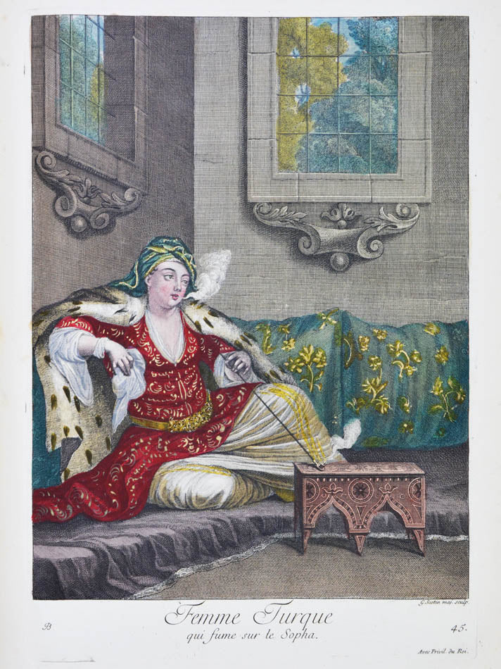 An exceptional example of Recueil de cent Estampes by Jacques Le hay and Charles de Feriol.