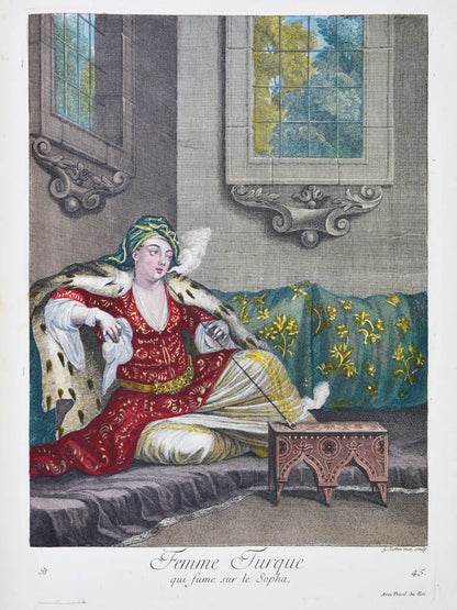 An exceptional example of Recueil de cent Estampes by Jacques Le hay and Charles de Feriol.