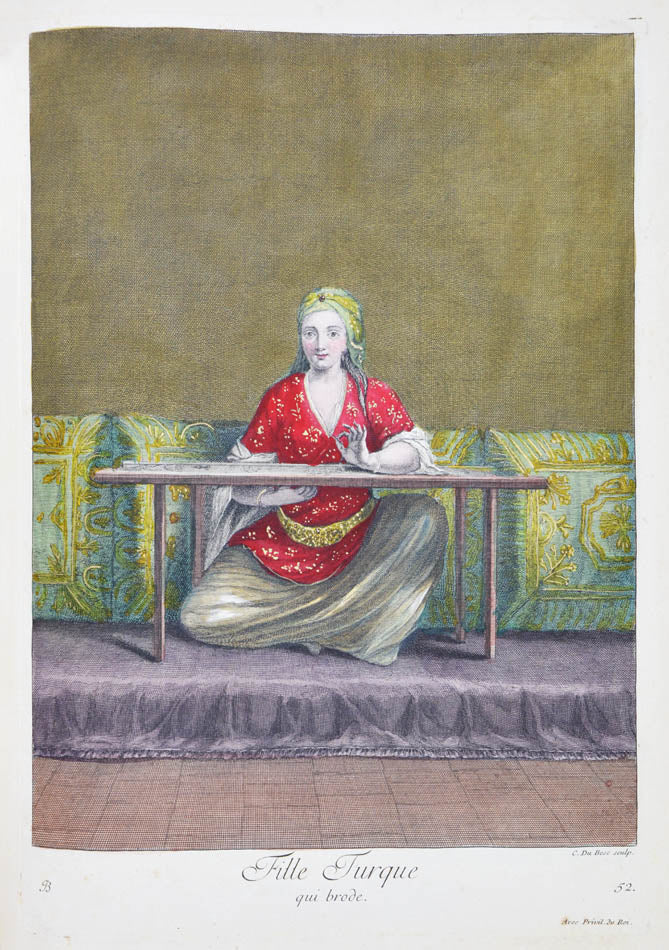 An exceptional example of Recueil de cent Estampes by Jacques Le hay and Charles de Feriol.