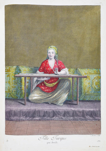An exceptional example of Recueil de cent Estampes by Jacques Le hay and Charles de Feriol.