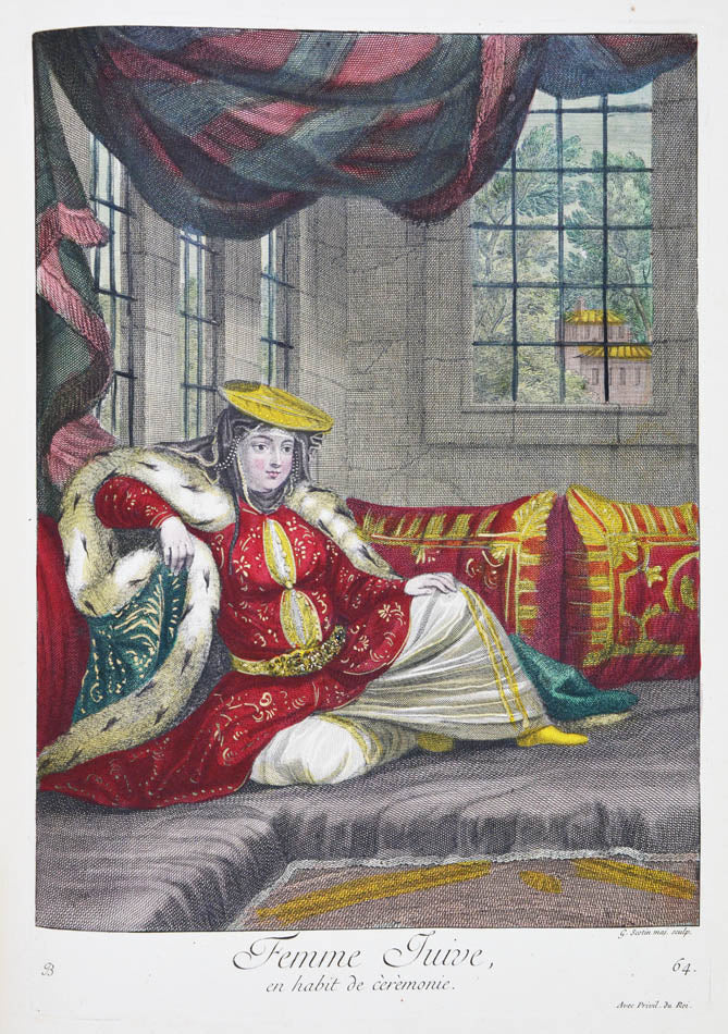 An exceptional example of Recueil de cent Estampes by Jacques Le hay and Charles de Feriol.