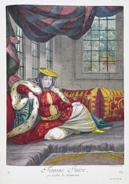An exceptional example of Recueil de cent Estampes by Jacques Le hay and Charles de Feriol.