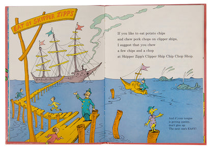 'Oh my brothers! Oh my sisters! These are Terrible Tongue Twisters!' An excellent first edition of this book from the Beginner Books series.