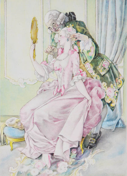 An attractive example of Brunelleschi's work, illustrating his appreciation & understanding of costume as well as his flair for the erotic.