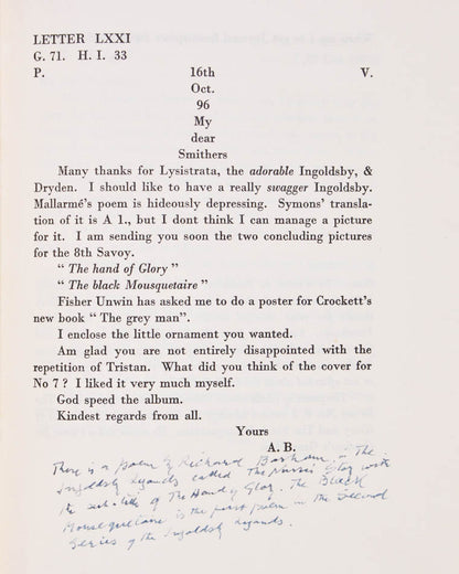 This comprises 188 letters written by the artist to his publisher, printed by Chiswick Press