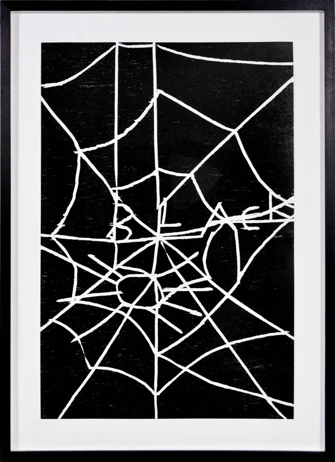 Complete with childlike stick figures and crudely scrawled texts, Shrigley paintings speak to the paranoid fantasies and everyday pathos of adulthood.